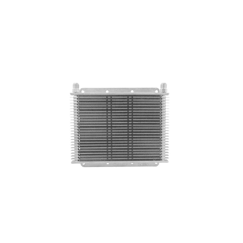 PWR Trans Oil Cooler - 280 x 200 x 19mm -8 AN fittings Black Powder Coat
