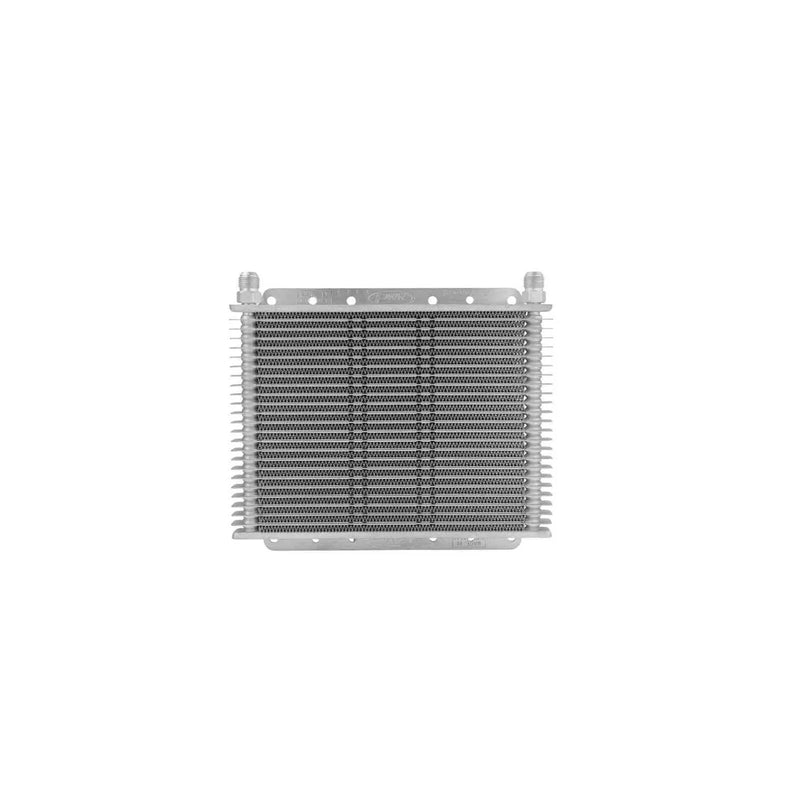 PWR Trans Oil Cooler - 280 x 200 x 19mm -8 AN fittings suits 9" SPAL Fan - Raw