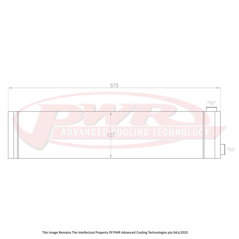 PWR PWO2587 Extruded Tube Engine Oil Cooler (RX7 8 | Kren Offroad NZ