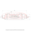 PWR Universal Water To Oil Cooler - In-Line 3in X 3in X