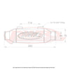 PWR Universal Water To Oil Engine Oil Cooler 3inX 6in