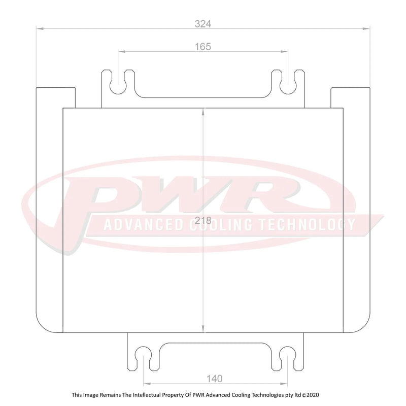 PWR Elite Series Engine Oil Cooler w/ CNC Billet Tanks (Skyline GTR R35 07-20) — fits Nissan Skyline R35