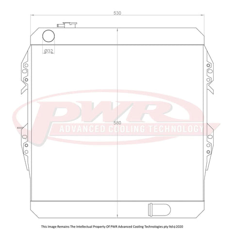 PWR 55mm Radiator (Hilux 89-97)