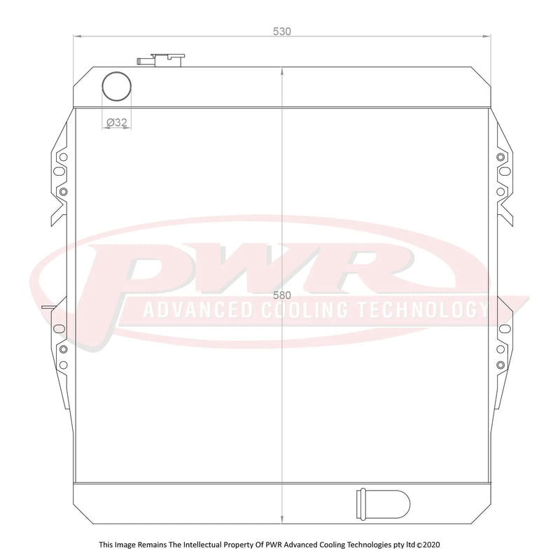 PWR 55mm Radiator (Hilux 89-97)