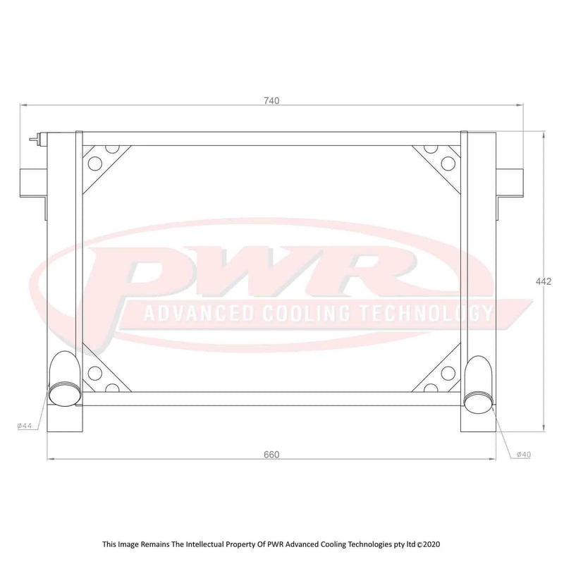 PWR 55mm Radiator (GT40)