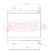 PWR 42mm Auxiliary LHS Radiator (Supra GR A90 19+) — fits Toyota Supra (image 2)
