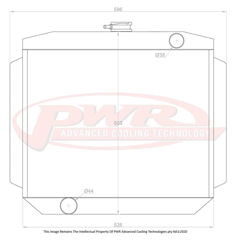 PWR 55mm Radiator (Mustang 67) — fits Ford Mustang