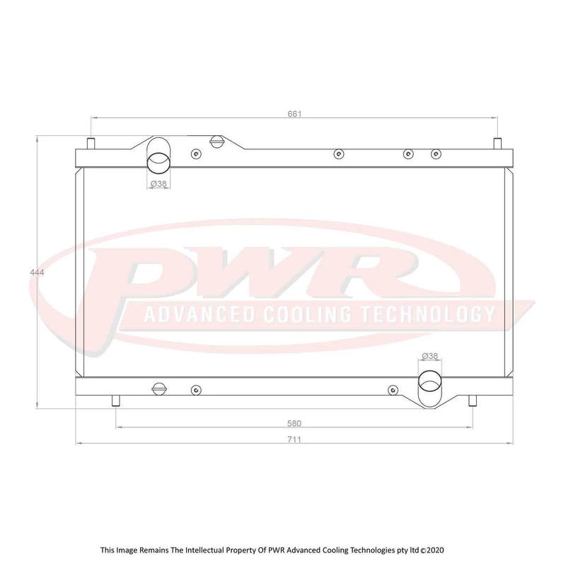 PWR 42mm Radiator (NSX 3.0L V6 90-05) — fits Honda Nsx