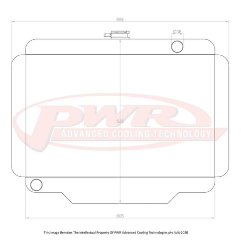 PWR 55mm Radiator (J10 74-88)