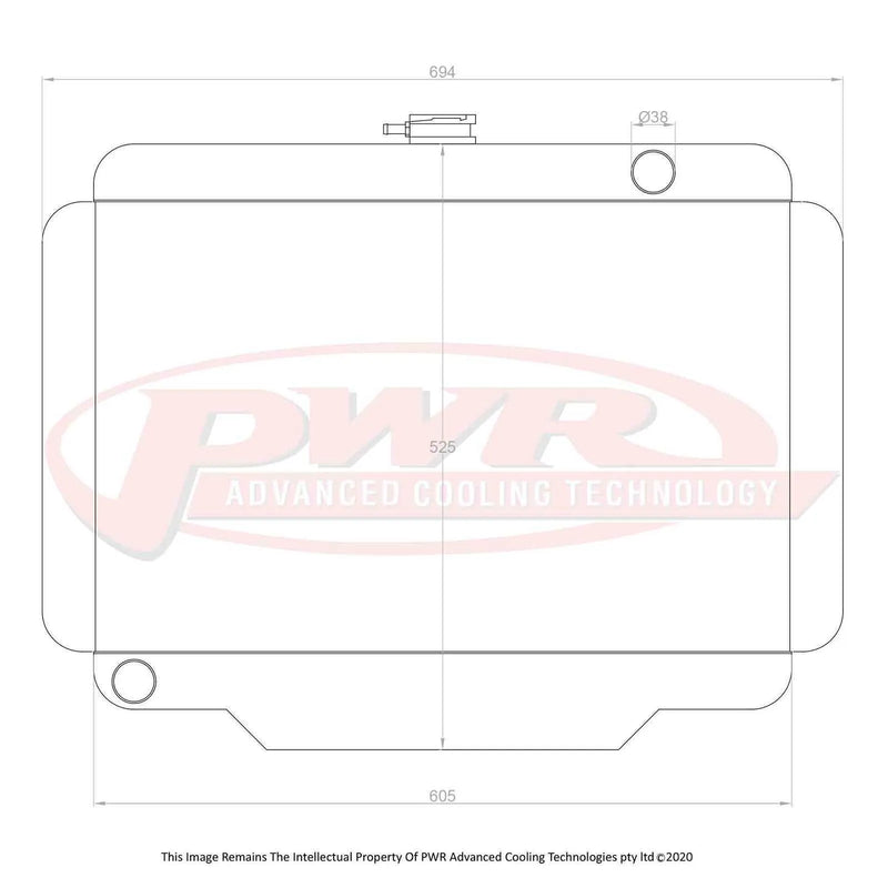 PWR 55mm Radiator (J10 74-88)