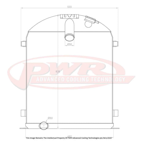 PWR 55mm Radiator (Model A 28)