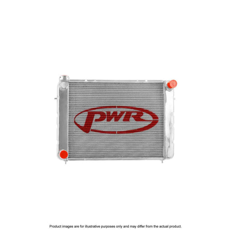 PWR 55mm Radiator w/ 16" SPAL Fan Mounts (Commodore 88-91) — fits Holden Commodore