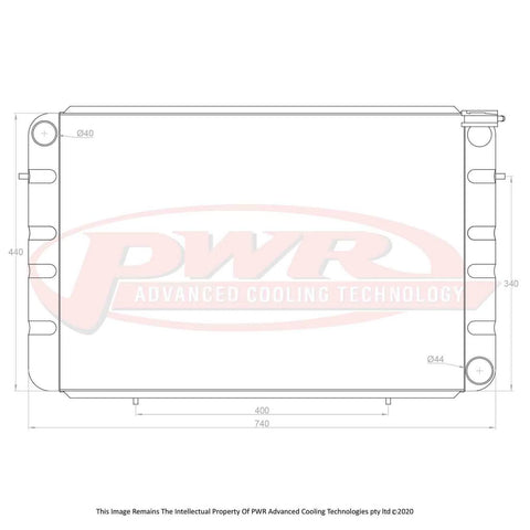 PWR 55mm Radiator (WB 80-84)