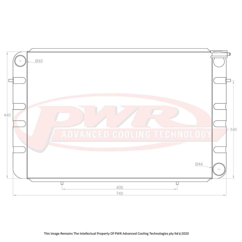 PWR 55mm Radiator (WB 80-84)