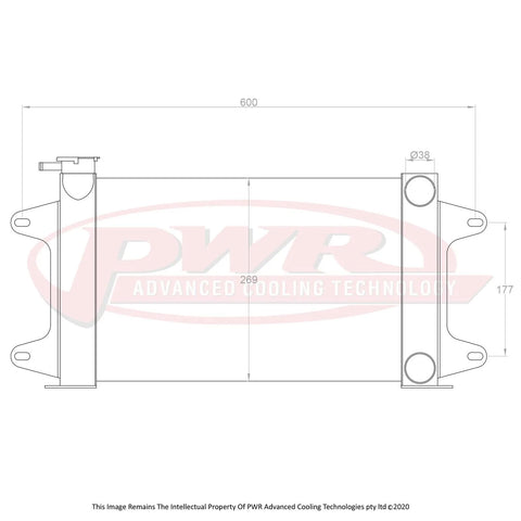 PWR 55mm Radiator (R100 67-71)