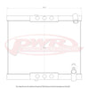 PWR 42mm Radiator - 475mm Mount Centres (RX7 85-89)