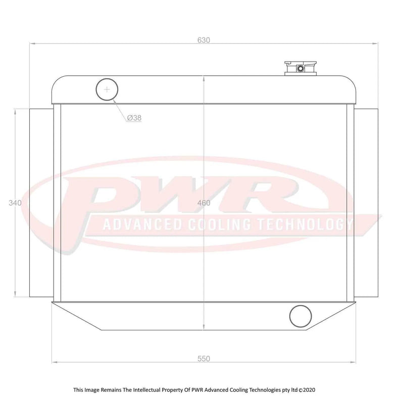 PWR PWR5073 55mm Radiator (HR 66-68)