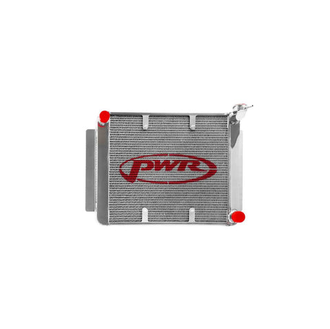 PWR 55mm Radiator w/ 16" SPAL Fan Mounts (Torana 74-78) — fits Holden Torana