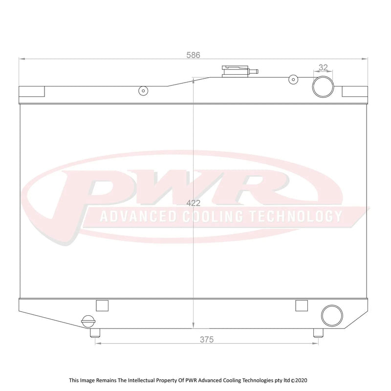 PWR PWR5474 42mm Radiator (AE86 83-87)