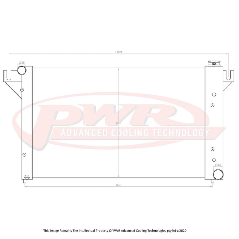 PWR 55mm Radiator (Ram 1500/2500 94-01)