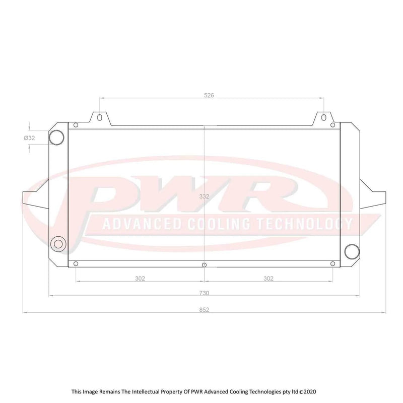 PWR 42mm Radiator (Sierra 86-92) — fits Ford Sierra