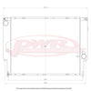 PWR BMW E36 M3 6Cyl Engine (1992 - 1999) 55mm Radiator
