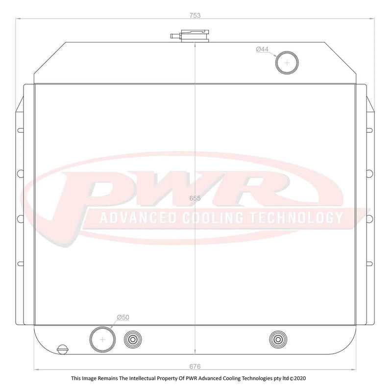 PWR 55mm Radiator (F100 52-56)