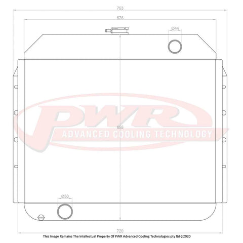 PWR 55mm Radiator (F100 52-56)