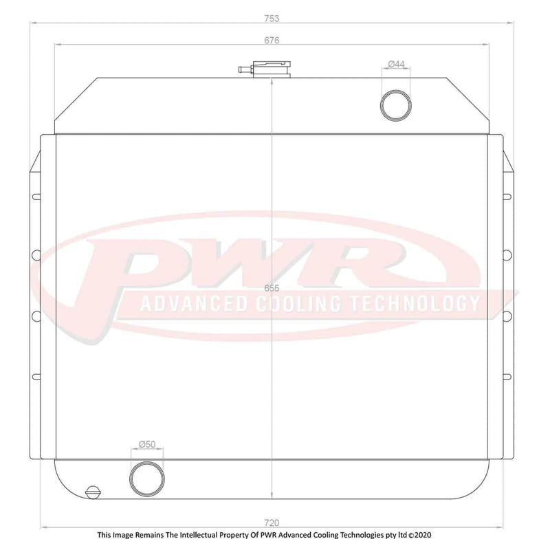 PWR 55mm Radiator (F100 52-56)