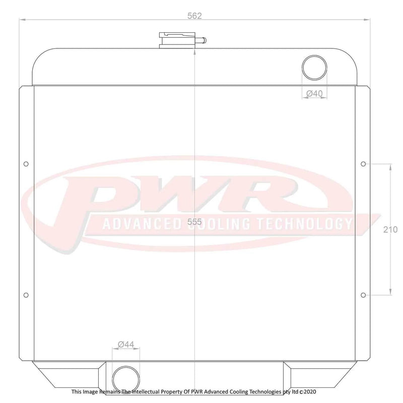PWR 55mm Radiator (Falcon 68-69)