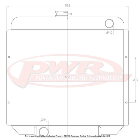 PWR 55mm Radiator (Falcon 68-69)
