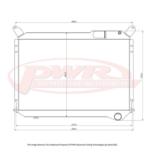 PWR 42mm Radiator (300ZX 83-89) — fits Nissan 300zx