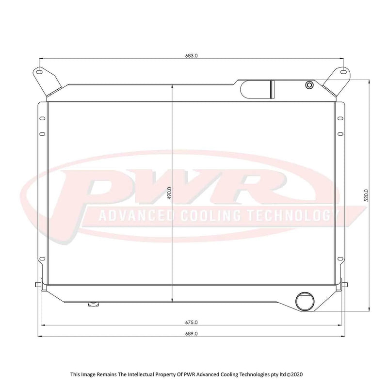 PWR 42mm Radiator (300ZX 83-89) — fits Nissan 300zx
