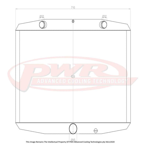 PWR 55mm Radiator (E-Type 71-75) — fits Jaguar E