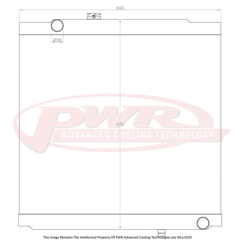 PWR 42mm Radiator (Hilux Surf 95-02) — fits Toyota Landcruiser Prado 90 Series