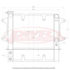 PWR Radiator w/ Oil Cooler fits Mazda R100 1969-71 PWR5785