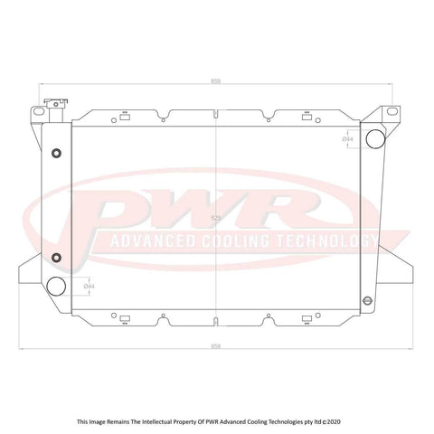 PWR 68mm Radiator (F150 97-04)