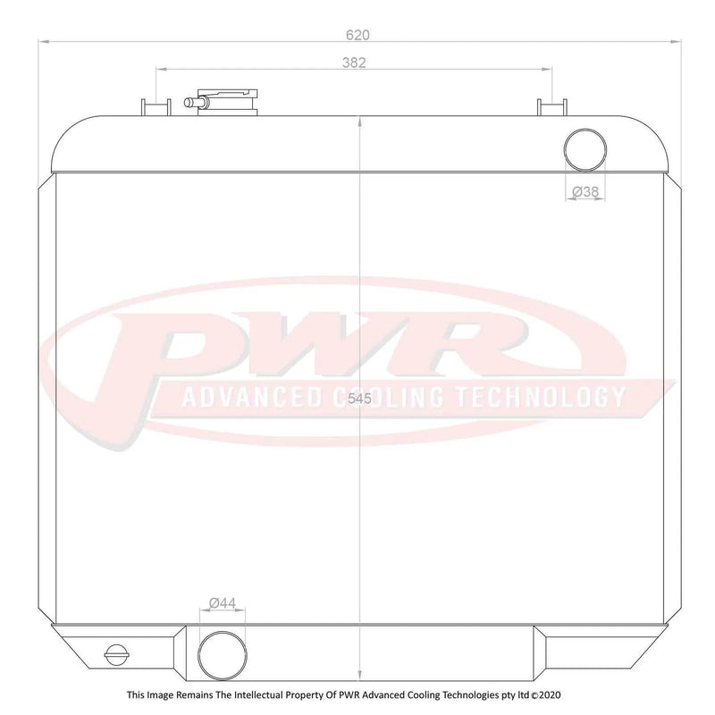 PWR 55mm Radiator (Galaxie 64-68)