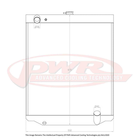 PWR 42mm Radiator (LC 75 Series 99)