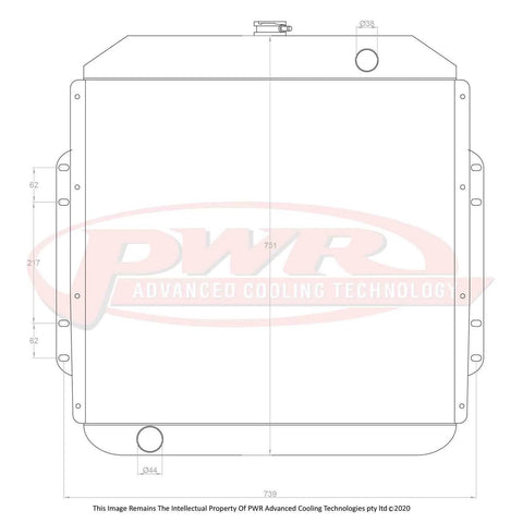 PWR PWR6180 68mm Radiator (F350 73-79)