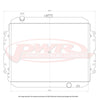 PWR 55mm Radiator (Rodeo TF 2.8TD 98-03) — fits Holden Rodeo TFS (image 2)