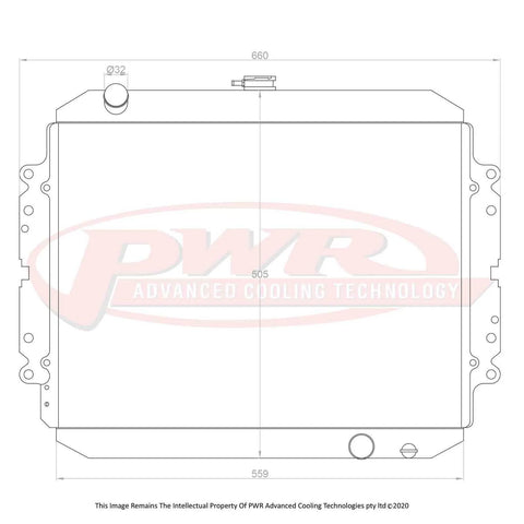 PWR 55mm Radiator (Rodeo TF 2.8TD 98-03)