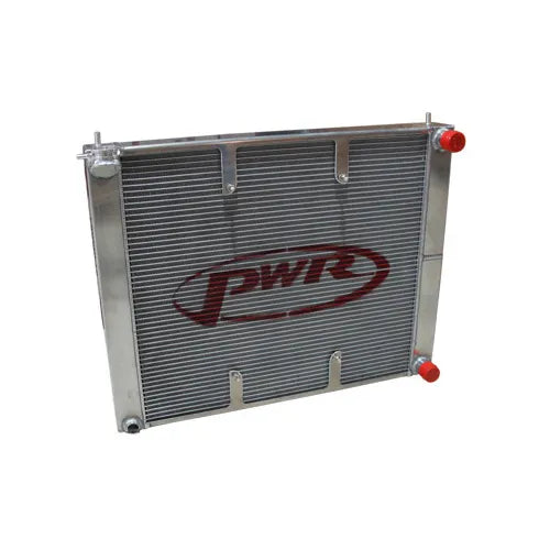 PWR 42mm Aluminium Radiator (Cross-Flow/SPAL Fan - Skyline R34 GTR 99-02) — fits Nissan Skyline R34 Gts