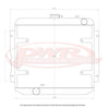 PWR 55mm Radiator w/ 16" SPAL Fan Mounts (Falcon 65-66)