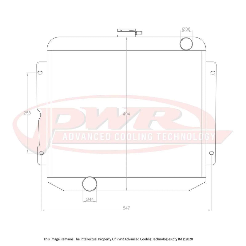 PWR 55mm Radiator (Falcon 65-66)