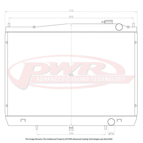 PWR 42mm Radiator (Navara D22 Diesel 97-04)