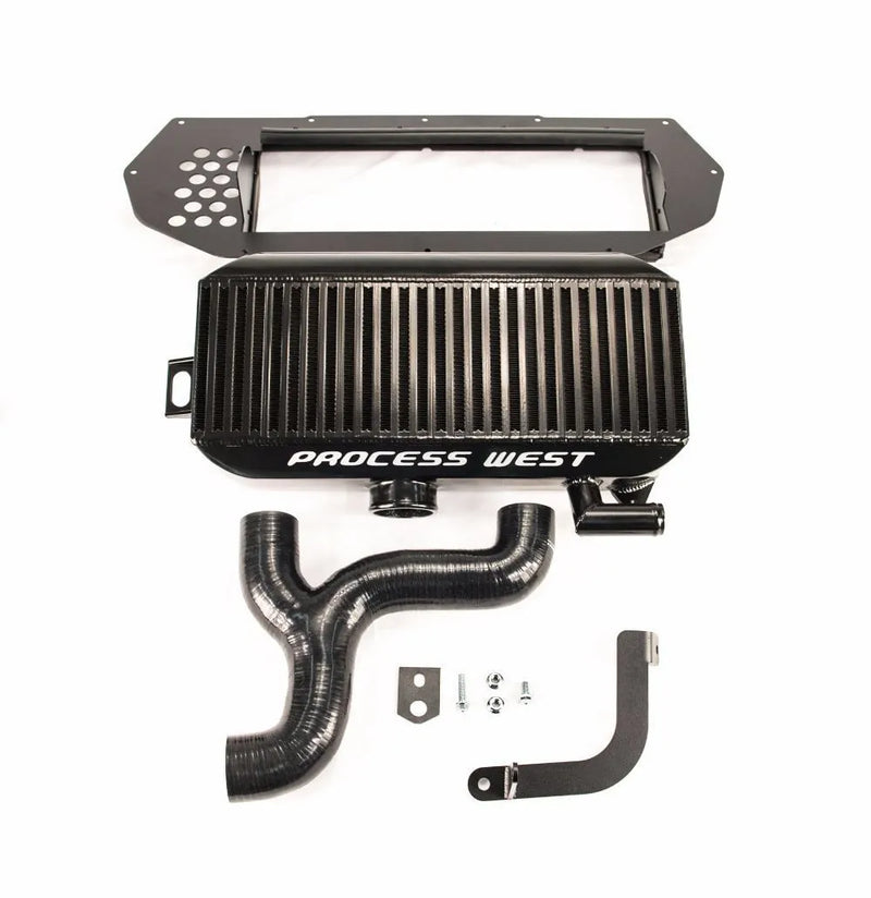 Process West Top Mount Intercooler Kit (WRX/STi 97-98) Black — fits Subaru WRX