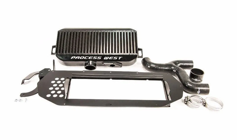 Process West Top Mount Intercooler Kit (WRX/STi 99-00) Black — fits Subaru STI 2 Door