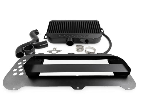 Process West Top Mount Intercooler Kit - suit STi 2002 Bonnet Scoop (Forester XT 03-07) Black — fits Subaru Forester