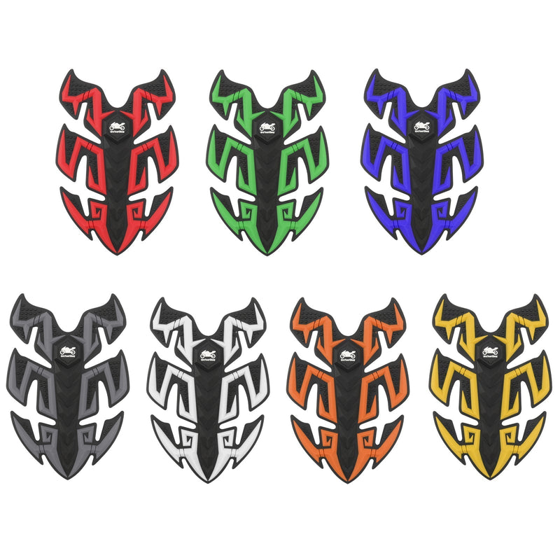 1 Pcs Rubber Motorcycle Sport Bike Gas Oil Tank Pad Protector Fish Bone Sticker Generic